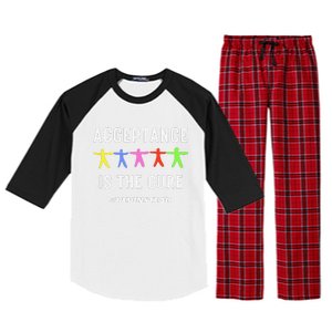 Autism Awareness Wear Red Instead In April REDinstead Raglan Sleeve Pajama Set