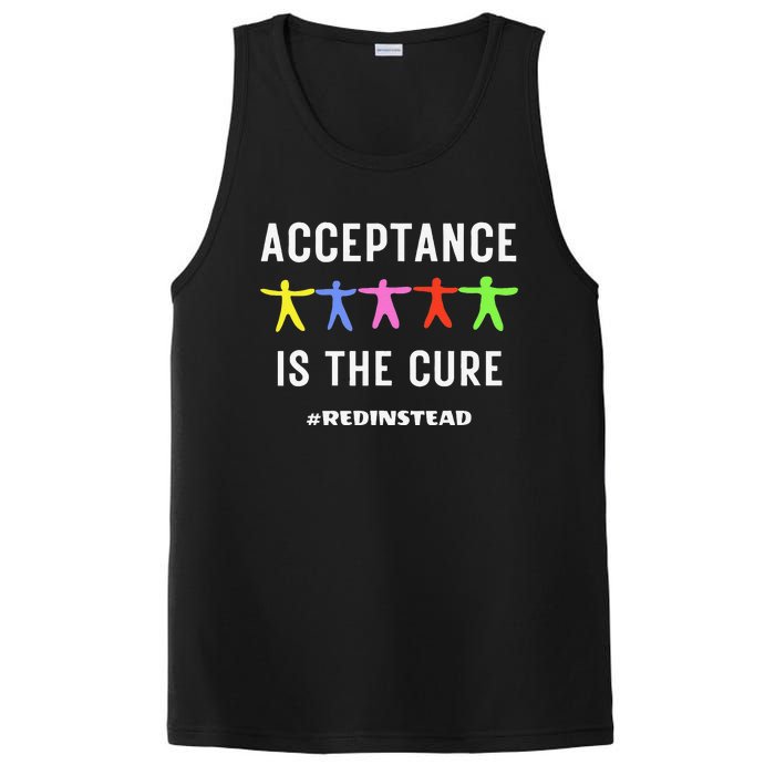 Autism Awareness Wear Red Instead In April REDinstead PosiCharge Competitor Tank