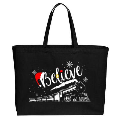 All Abroad Xmas Santa Cotton Canvas Jumbo Tote