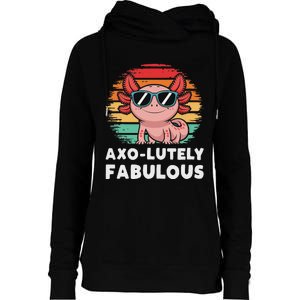 Axolotl Womens Funnel Neck Pullover Hood