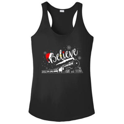 All Abroad Xmas Santa Ladies PosiCharge Competitor Racerback Tank