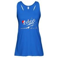 All Abroad Xmas Santa Ladies Essential Flowy Tank