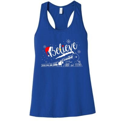 All Abroad Xmas Santa Women's Racerback Tank