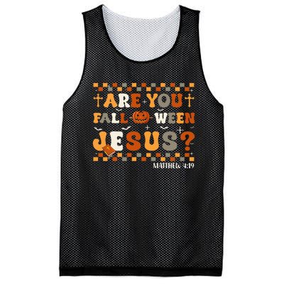 Autumn Are You Falloween Jesus Christian Halloween Mesh Reversible Basketball Jersey Tank