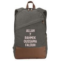 Achrafhakimi Allah Y Rahmek Oussama Falouh Cotton Canvas Backpack
