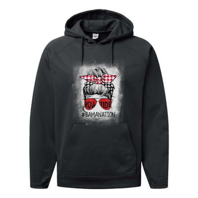 Alabama All Y'all The Tide Is Crimson Bamanation Roll Tide Performance Fleece Hoodie