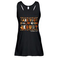 Autumn Are You Falloween Jesus Christian Halloween Pumpkin Ladies Essential Flowy Tank