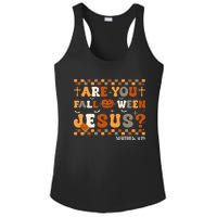 Autumn Are You Falloween Jesus Christian Halloween Pumpkin Ladies PosiCharge Competitor Racerback Tank