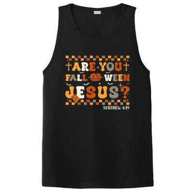 Autumn Are You Falloween Jesus Christian Halloween Pumpkin PosiCharge Competitor Tank