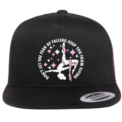 Aerialist Aerial Yoga Circus Artist From Silk Acrobatics Flatbill Hat