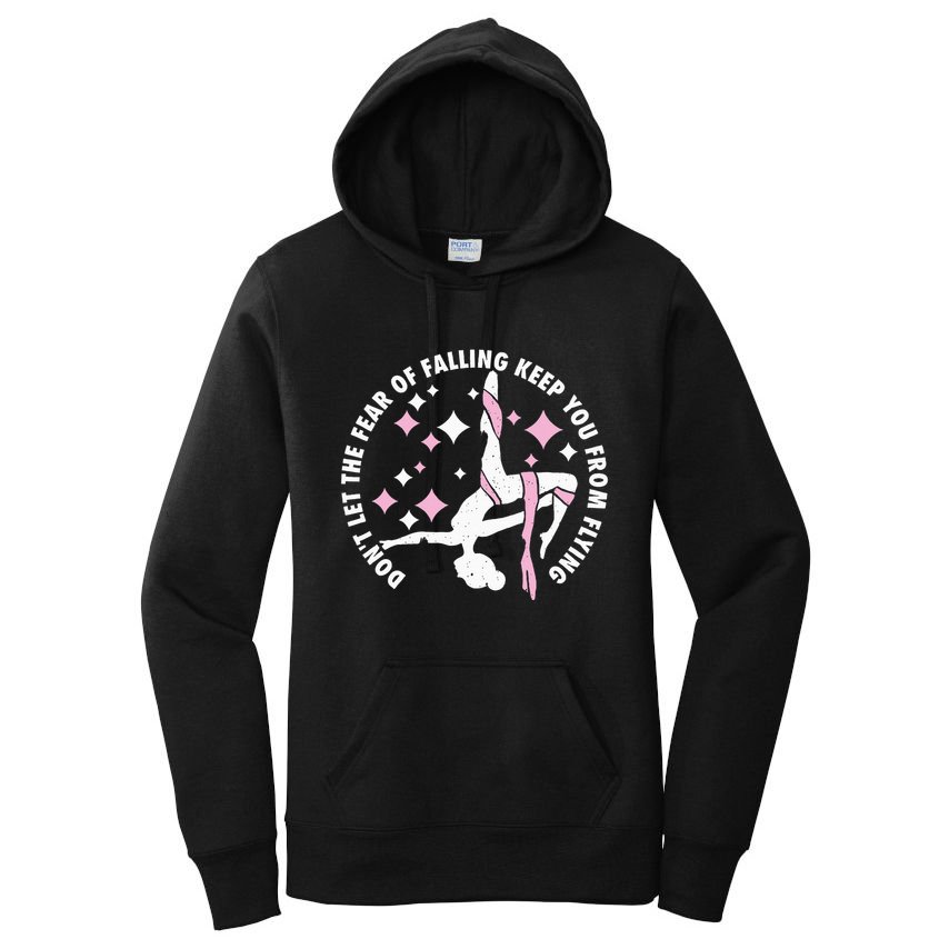 Aerialist Aerial Yoga Circus Artist From Silk Acrobatics Women's Pullover Hoodie