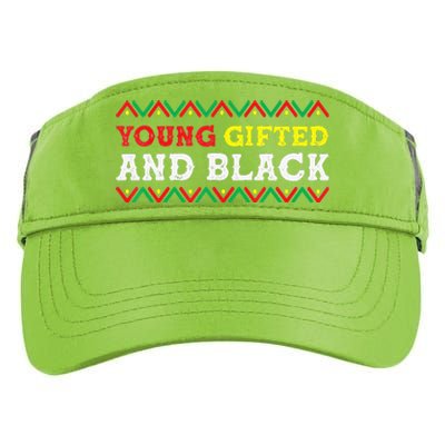 African American Young Gifted And Black Black History Month Adult Drive Performance Visor