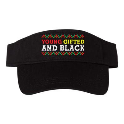 African American Young Gifted And Black Black History Month Valucap Bio-Washed Visor