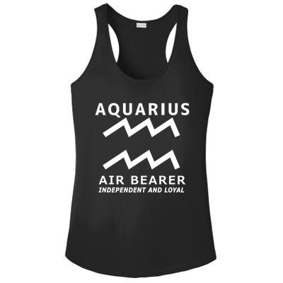 Aquarius Astrology Zodiac Horoscope Minimalist Gift Ladies PosiCharge Competitor Racerback Tank