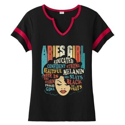 Aries Astrology Zodiac Sign Horoscope Astrologer Ladies Halftime Notch Neck Tee