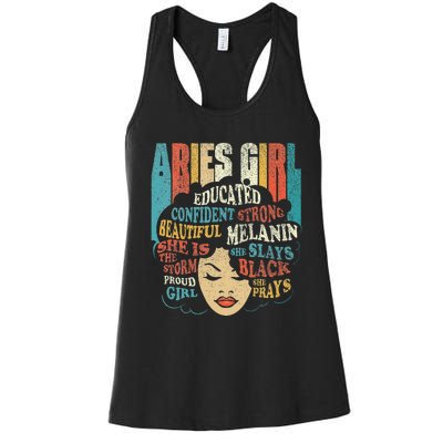 Aries Astrology Zodiac Sign Horoscope Astrologer Women's Racerback Tank