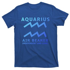 Aquarius Astrology Zodiac Horoscope Minimalist Gift T-Shirt