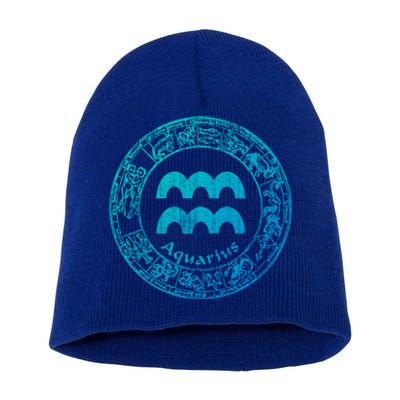 Aquarius Astrology Zodiac Horoscope Sign Meaningful Gift Short Acrylic Beanie