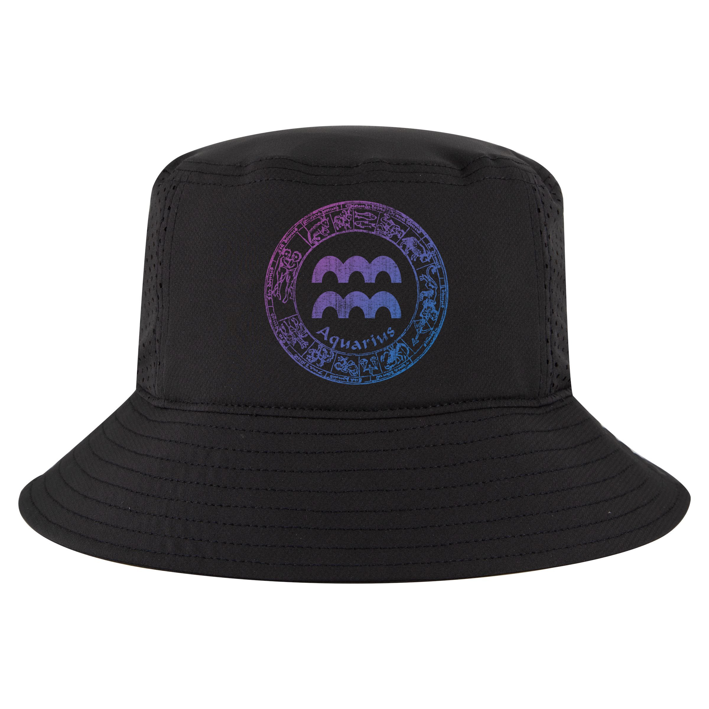 Aquarius Astrology Zodiac Horoscope Sign Meaningful Gift Cool Comfort Performance Bucket Hat