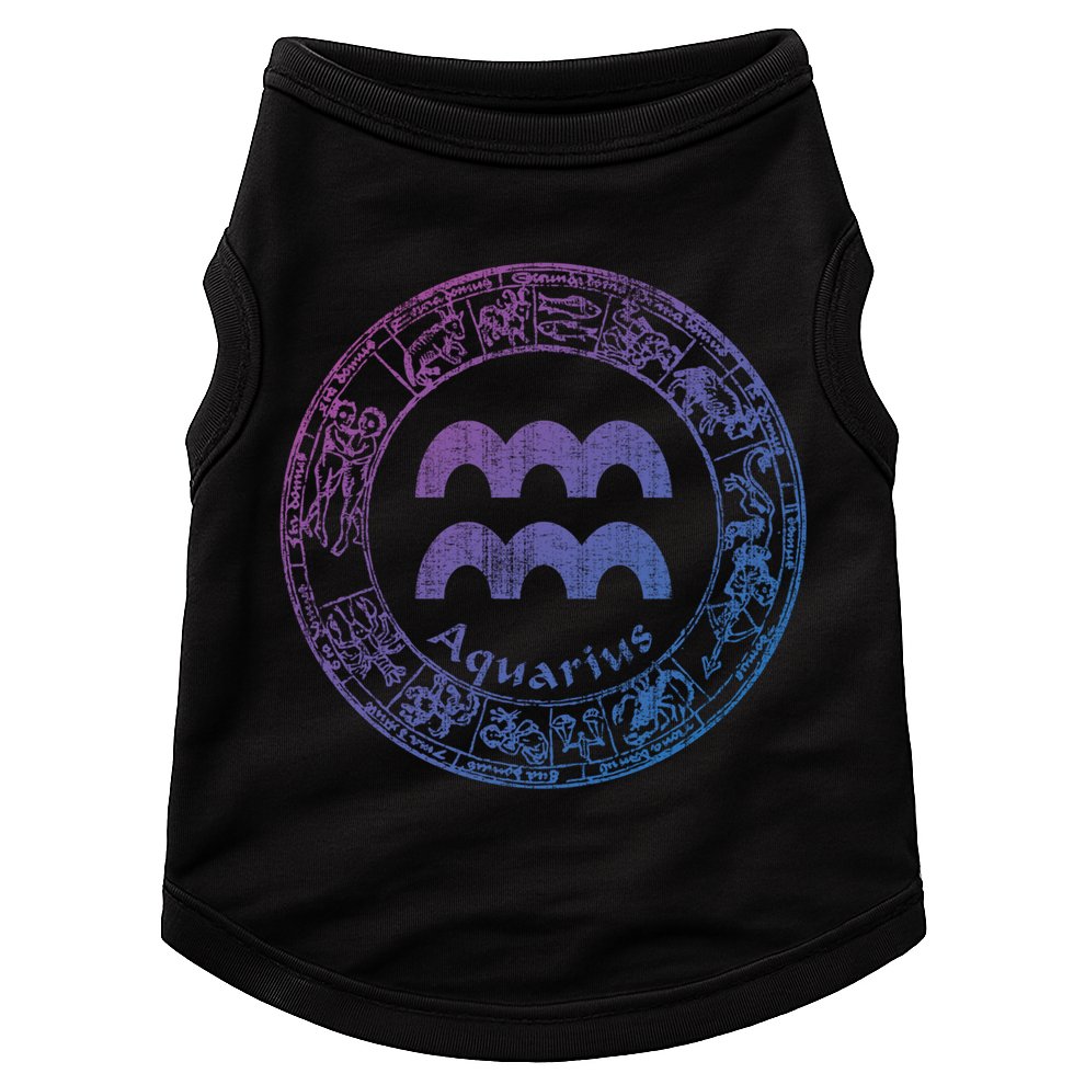 Aquarius Astrology Zodiac Horoscope Sign Meaningful Gift Doggie Tank