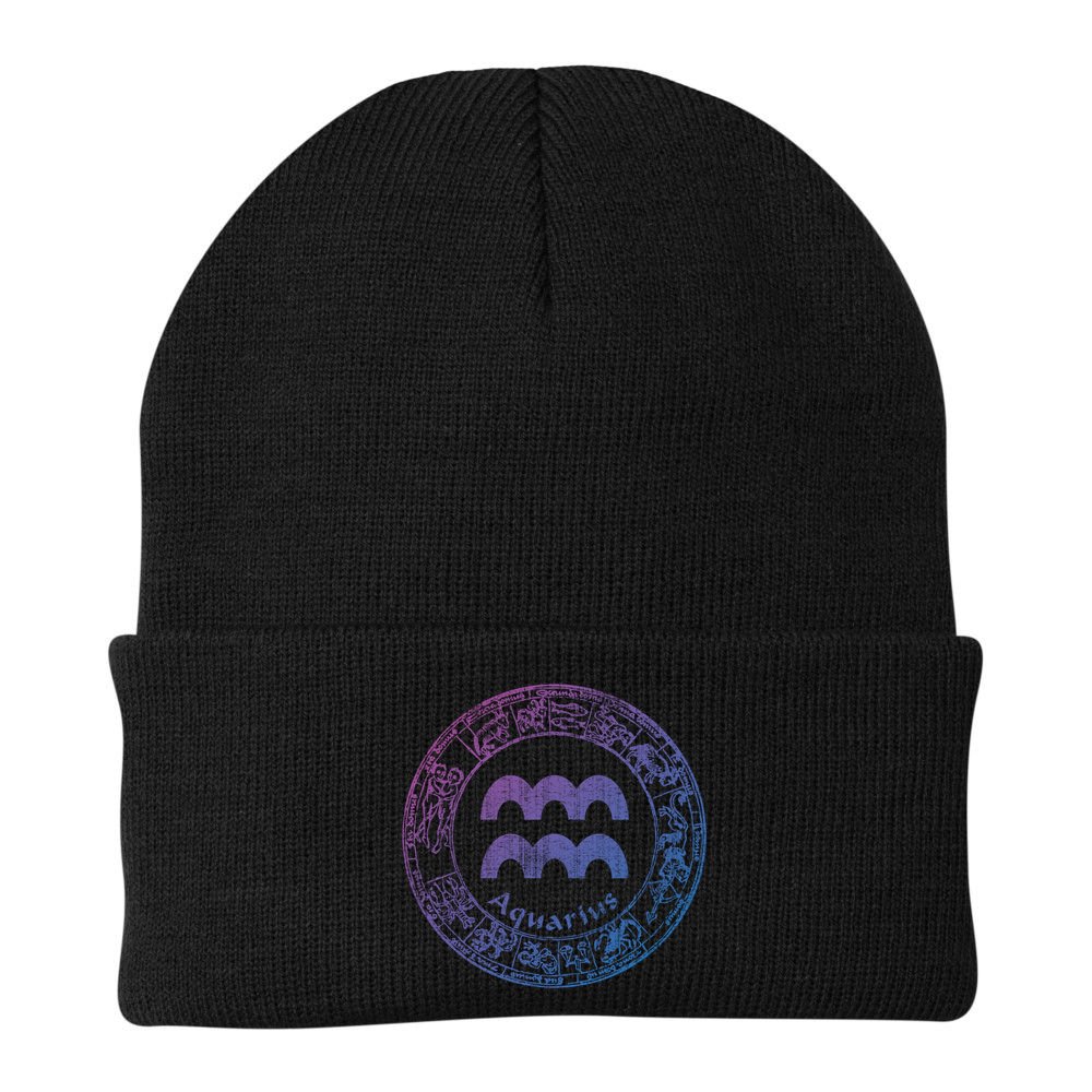 Aquarius Astrology Zodiac Horoscope Sign Meaningful Gift Beanie