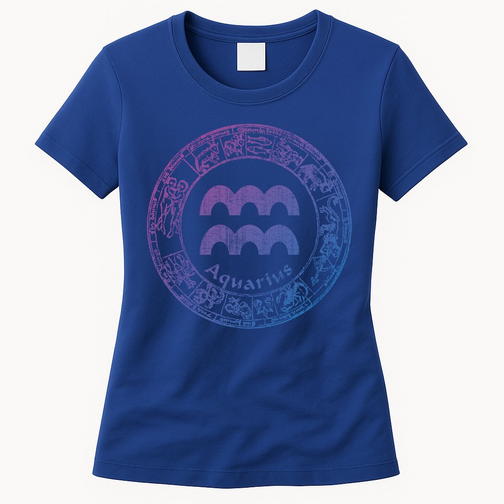 Aquarius Astrology Zodiac Horoscope Sign Meaningful Gift Womens T-Shirt