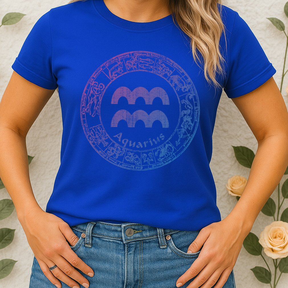 Aquarius Astrology Zodiac Horoscope Sign Meaningful Gift Womens T-Shirt