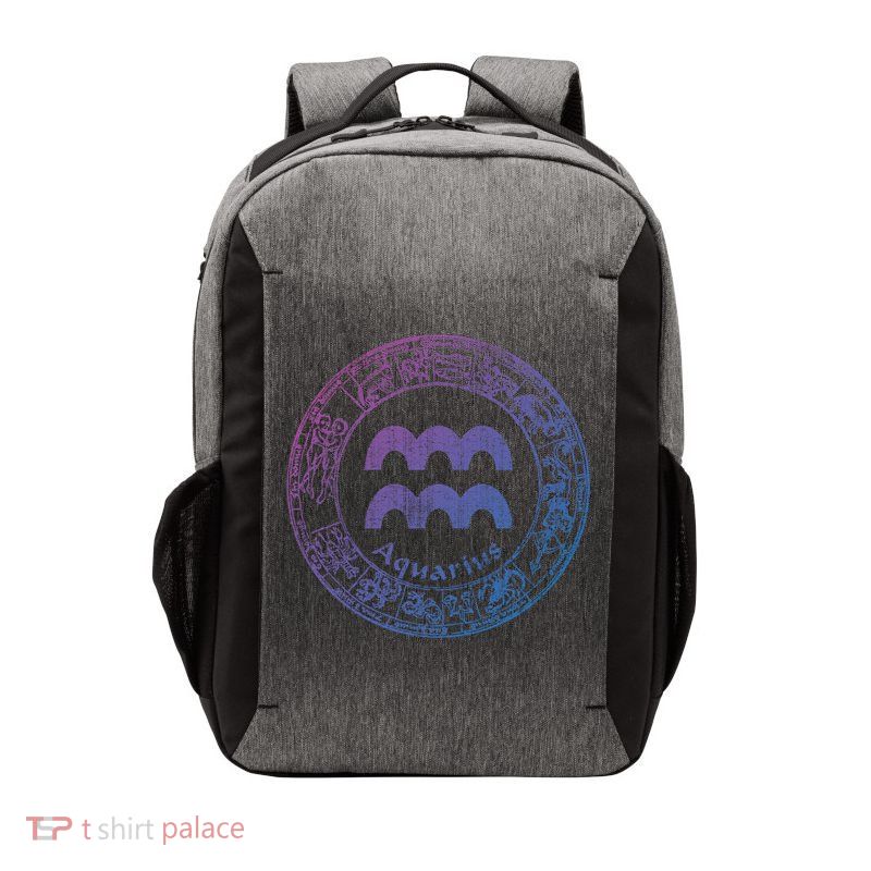 Aquarius Astrology Zodiac Horoscope Sign Meaningful Gift Vector Backpack