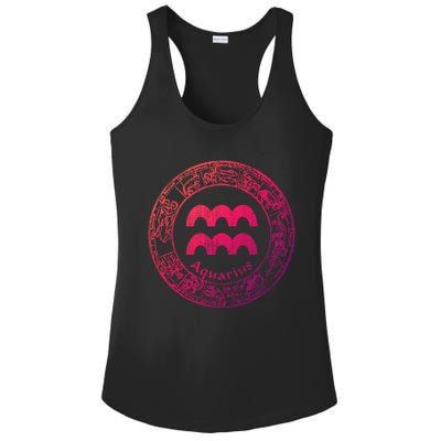 Aquarius Astrology Zodiac Horoscope Sign Meaningful Gift Ladies PosiCharge Competitor Racerback Tank