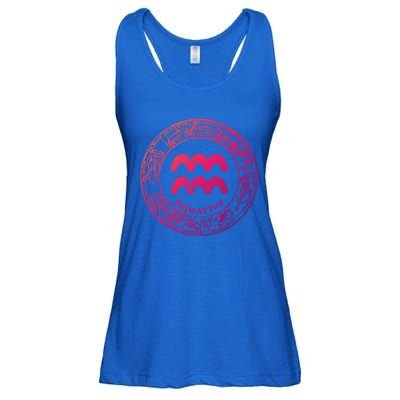 Aquarius Astrology Zodiac Horoscope Sign Meaningful Gift Ladies Essential Flowy Tank