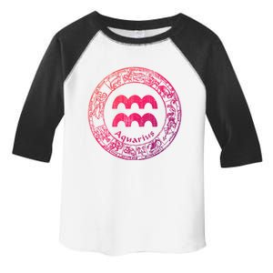 Aquarius Astrology Zodiac Horoscope Sign Meaningful Gift Toddler Fine Jersey T-Shirt