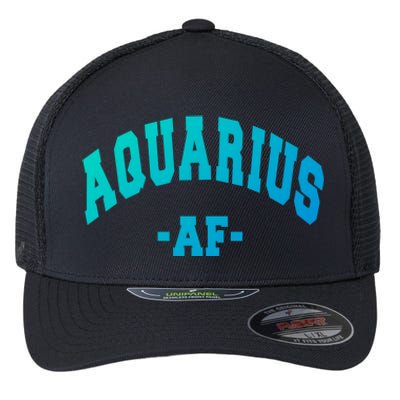 Aquarius Astrology Zodiac Sign Decorations Gift Flexfit Unipanel Trucker Cap