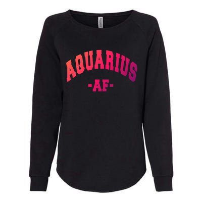 Aquarius Astrology Zodiac Sign Decorations Gift Womens California Wash Sweatshirt