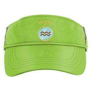 Aquarius Af Zodiac Sign Gift Adult Drive Performance Visor