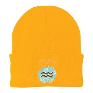 Aquarius Af Zodiac Sign Gift Knit Cap Winter Beanie