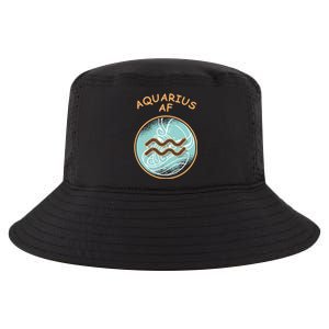 Aquarius Af Zodiac Sign Gift Cool Comfort Performance Bucket Hat