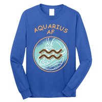 Aquarius Af Zodiac Sign Gift Long Sleeve Shirt