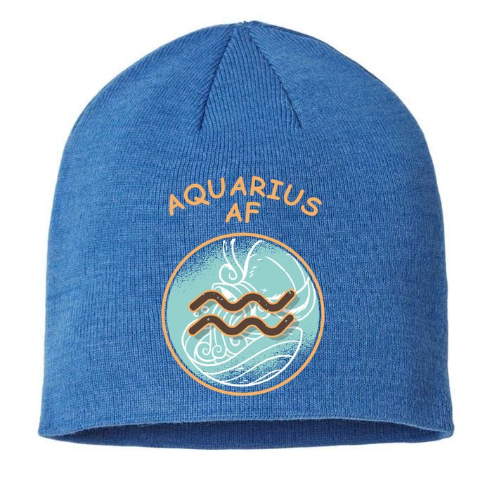 Aquarius Af Zodiac Sign Gift Sustainable Beanie