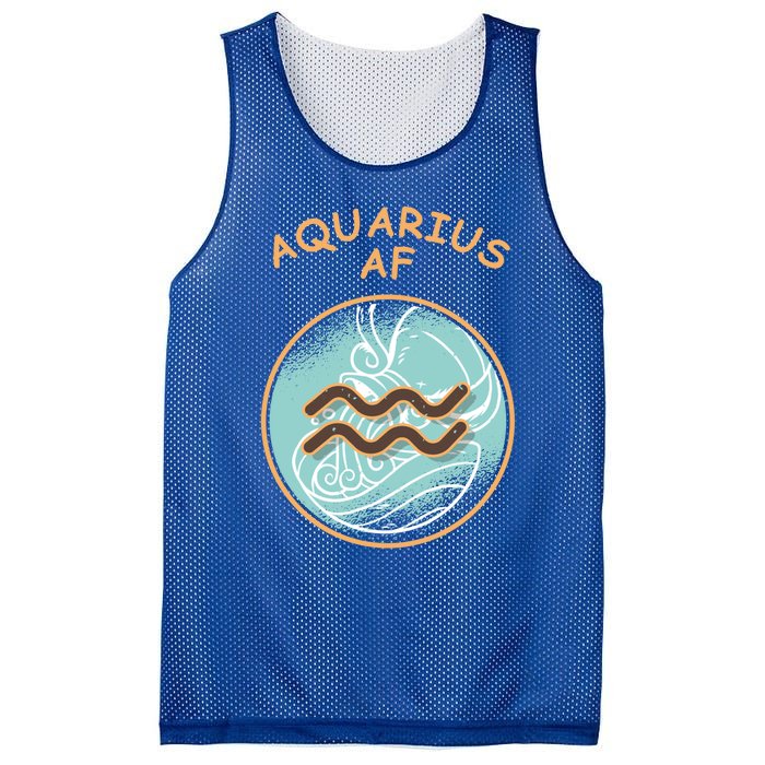 Aquarius Af Zodiac Sign Gift Mesh Reversible Basketball Jersey Tank