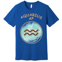 Aquarius Af Zodiac Sign Gift Premium T-Shirt