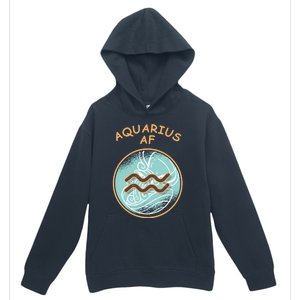 Aquarius Af Zodiac Sign Gift Urban Pullover Hoodie