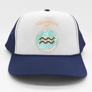 Aquarius Af Zodiac Sign Gift Trucker Hat