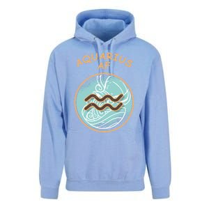 Aquarius Af Zodiac Sign Gift Unisex Surf Hoodie