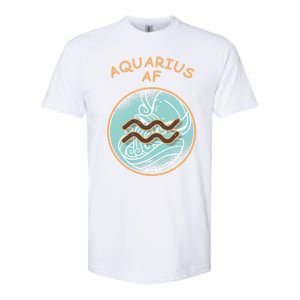 Aquarius Af Zodiac Sign Gift Softstyle CVC T-Shirt