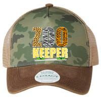 African Animals Zebra Giraffe Zookeeper Zoo Keeper Legacy Tie Dye Trucker Hat