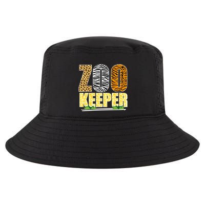 African Animals Zebra Giraffe Zookeeper Zoo Keeper Cool Comfort Performance Bucket Hat