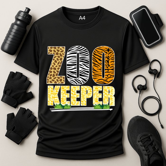 African Animals Zebra Giraffe Zookeeper Zoo Keeper Performance Shirt