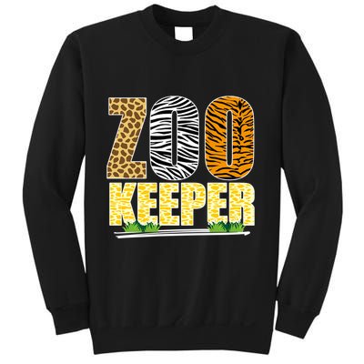 African Animals Zebra Giraffe Zookeeper Zoo Keeper Sweatshirt