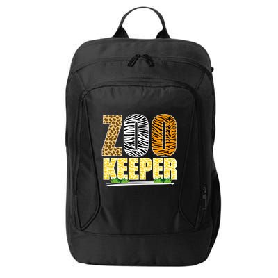 African Animals Zebra Giraffe Zookeeper Zoo Keeper City Backpack