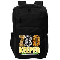 African Animals Zebra Giraffe Zookeeper Zoo Keeper Impact Tech Backpack